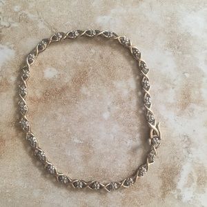 Gold diamond bracelet